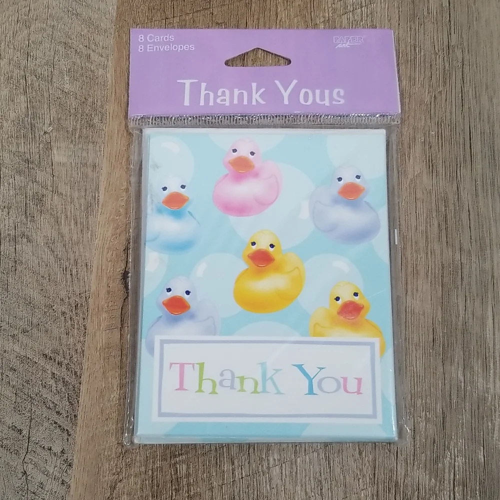 Thank You Cards 8 Rubber Ducks BRAND New